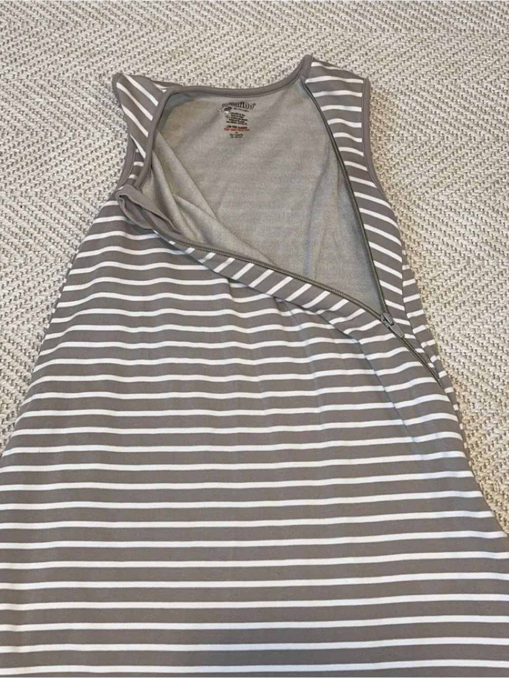 Woolino 4 Season Classic Wool & Organic Cotton Striped Sleep Sack 18-36 Months